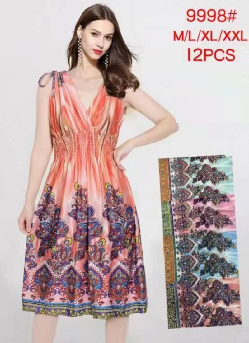 Sukienki damskie Roz M/L/XL/2XL, Mix Kolor Paczka 12 szt